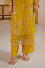 Mustard Mehr Embroidered Unstitched Suit – 1006