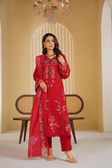 Crimson Rani Embroidered Unstitched Suit – 1007