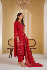 Crimson Rani Embroidered Unstitched Suit – 1007