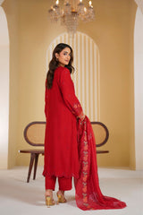 Crimson Rani Embroidered Unstitched Suit – 1007
