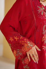 Crimson Rani Embroidered Unstitched Suit – 1007