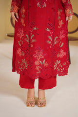 Crimson Rani Embroidered Unstitched Suit – 1007
