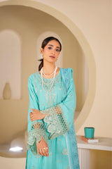 Firozi Falak Embroidered Unstitched Suit – 1008