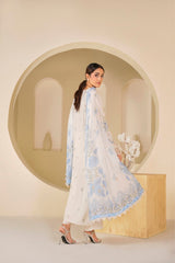 Ivory Noor Embroidered Unstitched Suit – 1010