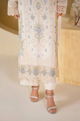 Ivory Noor Embroidered Unstitched Suit – 1010