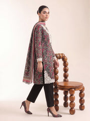 Mahogany Bloom Printed Embroidered Unstitched Suit – 2001