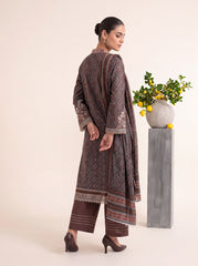 Mocha Riwaayat Printed Embroidered Unstitched Suit – 2010