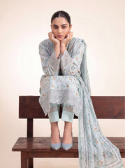 Pista Noor Printed Embroidered Unstitched Suit – 2009