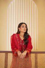Crimson Rani Embroidered Unstitched Suit – 1007