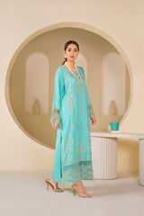 Firozi Falak Embroidered Unstitched Suit – 1008