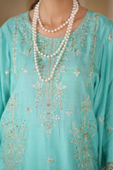 Firozi Falak Embroidered Unstitched Suit – 1008