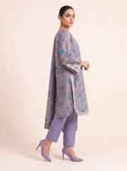 Lilac Blossom Printed Embroidered Univery Stitched Suit – 2003