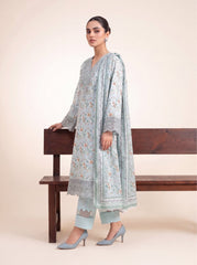 Pista Noor Printed Embroidered Unstitched Suit – 2009